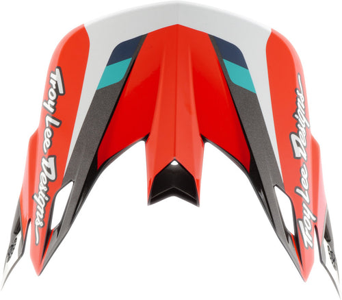 TROY LEE DESIGNS SE5 Polykarbonátová Kšilt - Roamer Červená