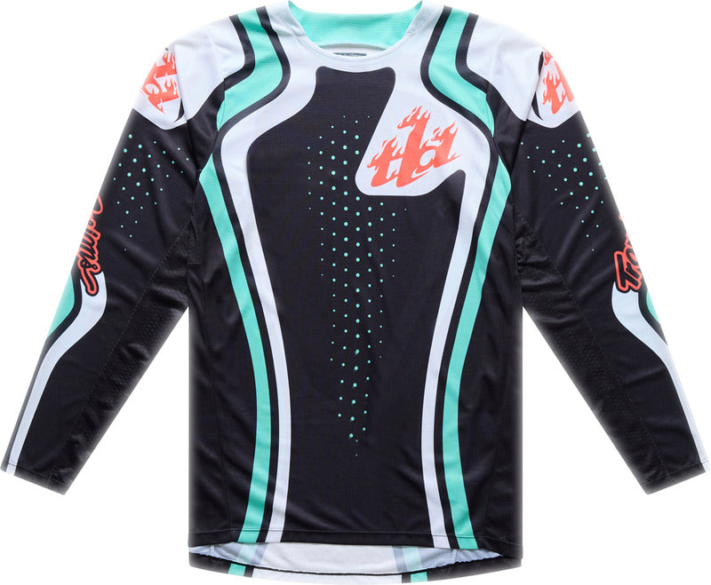 TROY LEE DESIGNS GP Pro Dres - Roller Černá/Tyrkysová