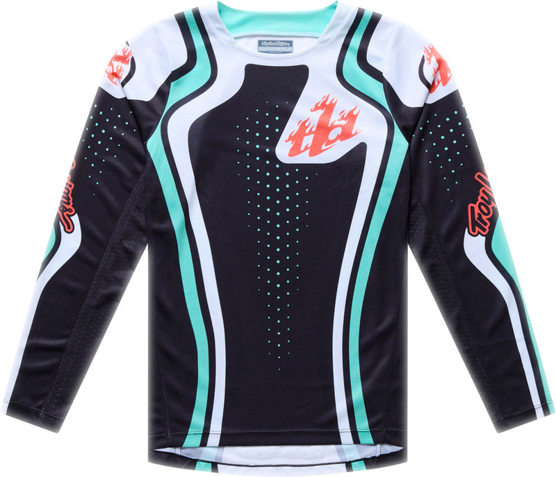 TROY LEE DESIGNS GP Pro pro děti Dres - Roller Černá/Tyrkysová