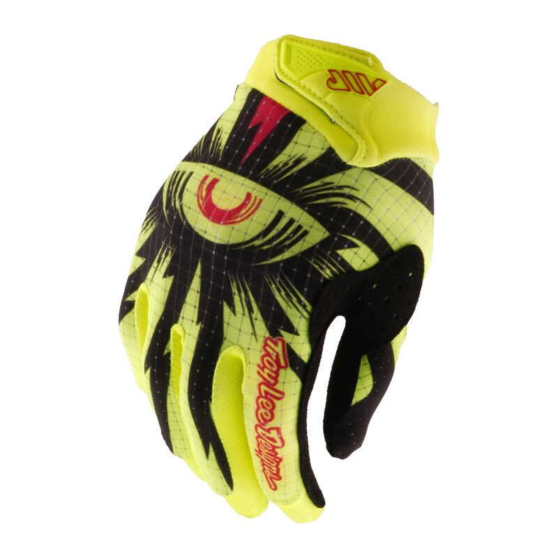 TROY LEE DESIGNS Air pro děti Rukavice - Cyclops Černá/Flo Žlutá