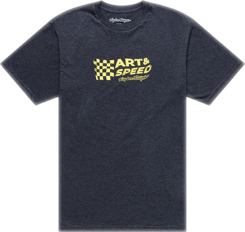 TROY LEE DESIGNS Finish Line Tričko - Černá Heather