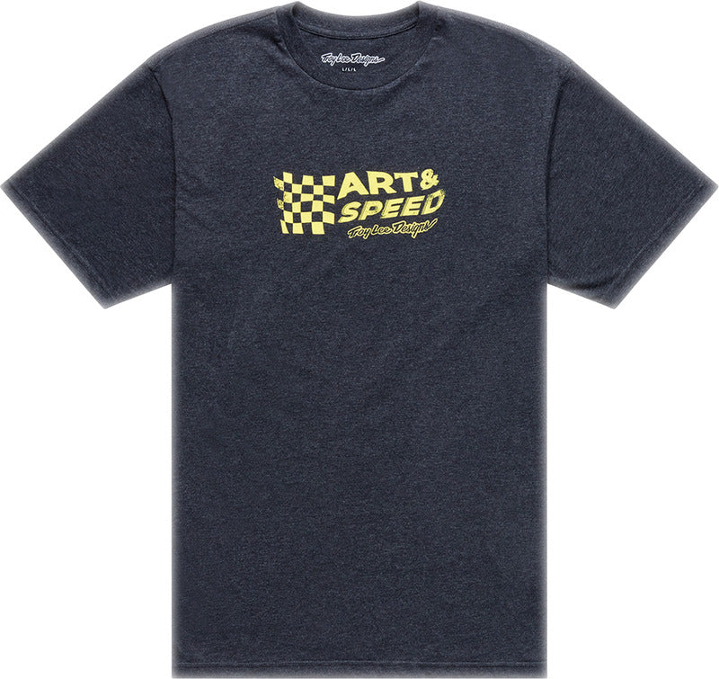 TROY LEE DESIGNS Finish Line Tričko - Černá Heather
