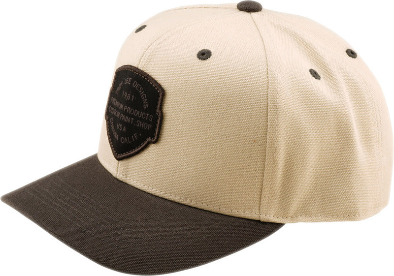 TROY LEE DESIGNS Prohnutý Snapback Imprint Kšiltovka - Pumice/Černá