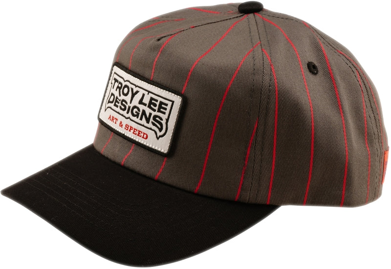 TROY LEE DESIGNS Prohnutý Snapback Medieval Kšiltovka - Šedá/Červená