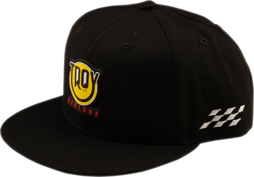 TROY LEE DESIGNS Matná Kšilt Snapback Happy Dayz Kšiltovka - Černá