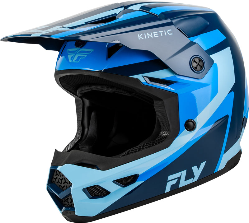 FLY RACING Kinetic Sync Přilba - Tmavě modrá/Modrá/Light Modrá