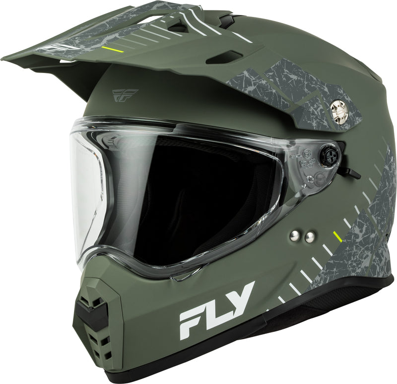 FLY RACING Trekker Přilba - Matná Sage/Šedá