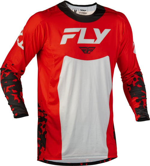 FLY RACING Lite Flake Dres - Červená/Šedá/Černá