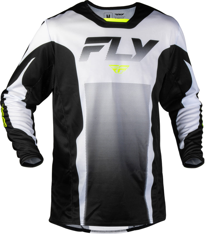 FLY RACING Kinetic Fade Dres - Bílá/Černá/Reflexní