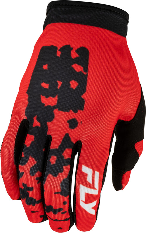 FLY RACING Lite Flake Rukavice - Červená/Černá