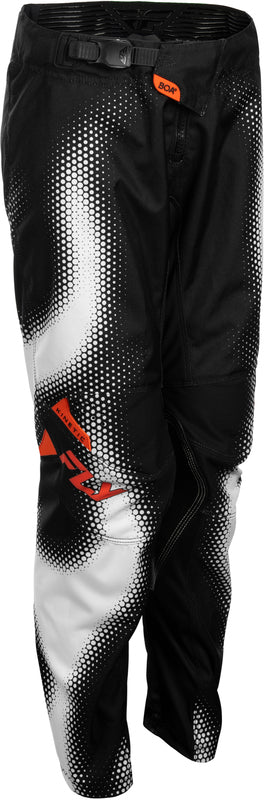 FLY RACING pro děti Kinetic Torch Kalhoty - Černá/Bílá/Oranžová